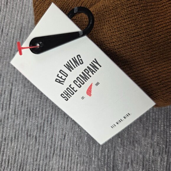 Red Wing Shoe Company Beanie Adult One Size Copper Brown Normcore NEW - Picture 3 of 5